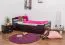 Children's Bed & Youth Bed Easy Premium Line K1/2h | 2nd Berth & 2 Cover Panels | 90 x 200 cm Solid Beech | Chocolate Brown