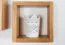 Suspended Wall Shelf Solid Pine Wood | Alder Colour Junco 283C | 20 x 20 x 12 cm | Modern Storage