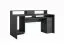 Desk with plenty of storage space | 160 x 70 x 91.5 cm | Ergonomic | Aritsan - Oak / Graphite Gray | 6 compartments | Kissamos 02 | with monitor stand
