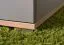 Modern desk with 2 drawers and 2 open compartments, 83 x 120 x 55 cm, oak / gray, teen bedroom desk, black handles, ABS edges
