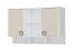 Wall cabinet 24, Colour: White / Cream - Measurements: 82 x 128 x 37 cm (H x W x D)
