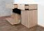 Chest of Drawers Sideboard Jordalsgrenda 05 | Oak/Black | 2 Drawers | 2 Doors | 5 Compartments | 90 x 150 x 40 cm | Living Room