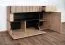 Chest of Drawers Sideboard Jordalsgrenda 05 | Oak/Black | 2 Drawers | 2 Doors | 5 Compartments | 90 x 150 x 40 cm | Living Room