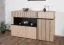 Chest of Drawers Sideboard Jordalsgrenda 05 | Oak/Black | 2 Drawers | 2 Doors | 5 Compartments | 90 x 150 x 40 cm | Living Room