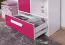 Children's Wardrobe Walter 03 | White & Pink High Gloss | 191 x 80 x 40 cm | Modern Hinged Door