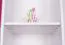 Children's Wardrobe Walter 03 | White & Pink High Gloss | 191 x 80 x 40 cm | Modern Hinged Door