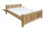 Single bed / guest bed solid beech wood natural 106, incl. slatted frame - dimensions 140 x 200 cm