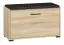 Bench with Storage | Shoe Cabinet Vacaville 04 | Sonoma Oak Light | 48 x 80 x 34 cm | 1 Door, 2 Compartments