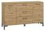 Pandrup 12 Chest of Drawers | Oak Finish | 83 x 138 x 40 cm | 2 Doors | 3 Drawers | 4 Compartments