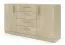 Chest of drawers | color: Cremona oak | 156 x 40 x 85 cm | 2 doors | 4 drawers | ABS edges | 4 compartments | 2 shelves | Edegem 07