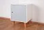 Youth room - Nightstand Syrina 14, Color: White / Blue - Dimensions: 72 x 54 x 45 cm (H x W x D)