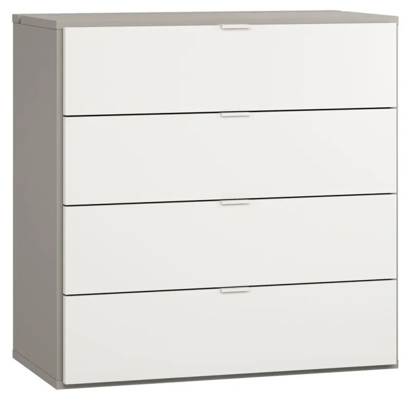 Dresser Bellaco 12, Colour: Grey / White - Measurements: 92 x 90 x 47 cm (h x w x d)