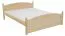 Single bed / guest bed solid pine solid wood natural 81, incl. slatted frame - dimensions 140 x 200 cm