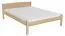 Double bed / guest bed solid pine solid wood natural 85, incl. slatted frame - dimensions 160 x 200 cm