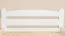 Single bed / guest bed solid beech wood white 118, incl. slatted frame - dimensions 100 x 200 cm