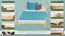 Double bed / guest bed solid pine wood natural A5, incl. slatted frame - dimensions 160 x 200 cm