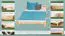 Double bed / guest bed solid pine wood natural A5, incl. slatted frame - dimensions 160 x 200 cm