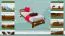 Children's Bed / Youth Bed Solid Pine Wood Oak A7 | 90 x 200 cm | Slatted Frame Included | Modern Design