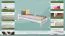 Single bed / guest bed solid pine wood white lacquered A9, incl. slatted frame - dimensions 90 x 200 cm