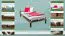 Futon bed / solid wood bed solid pine walnut A14, incl. slatted frame - dimensions 90 x 200 cm