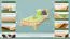 Children's & Youth Solid Pine Bed Natural A26 | 90 x 200 cm | Includes Slatted Frame | Modern Design