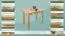 Solid Pine Table | Natural Finish | 90 x 55 cm | Modern Angular Design | Sturdy & Compact