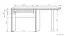 Desk Cianjur 04, Colour: Oak / White - Measurements: 77 x 160 x 60 cm (H x W x D)