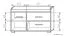 Bench with storage space / shoe cabinet Pamanukan 22, Colour: Sonoma oak - Measurements: 52 x 90 x 38 cm (H x W x D)
