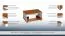 Children's Coffee Table Hermann 11 | White Bleached & Nut Colors | Solid Wood | 110 x 70 x 56 cm