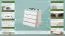 Chest of Drawers Solid Pine Wood White Lacquered Junco 138 | 4 Drawers | 82 x 80 x 42 cm