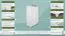 Chest of Drawers Solid Pine Wood White Lacquered | Junco 159 | 123 x 80 x 42 cm | 5 Drawers & 4 Compartments