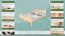 Double bed / guest bed solid pine solid wood natural 69, incl. slatted frame - 160 x 200 cm (W x L)