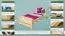 Single bed / guest bed solid pine solid wood natural 84, incl. slatted frame - dimensions 90 x 200 cm