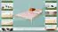 Double bed / guest bed solid pine solid wood natural 85, incl. slatted frame - dimensions 160 x 200 cm
