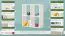 Wall Shelf Solid Pine White Junco 290 | Modern Design | 4 Compartments | 60 x 64 x 20 cm