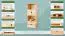 Shelf Solid Pine Wood Natural Finish Junco 47C | 158 x 62 x 41 cm | 2 Drawers, 2 Doors, Storage