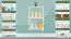 Solid Pine Shelf White Lacquered | Junco 57D | 86 x 50 x 30 cm | Modern Design | Durable Craftsmanship