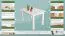 Solid Pine Dining Table White Lacquered | Junco 240A | Square | 80 x 120 cm | Modern Design
