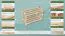 Shoe Rack Solid Beech Wood Natural Junco 225 | 2 Tiers | 40 x 58 x 26 cm | Modern Design