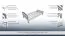 Children's bed / youth bed Damboa 07, color: white, solid beech - lying surface: 90 x 200 cm (W x L)