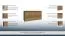 Dresser Selun 03, Colour: Oak dark brown - 80 x 130 x 43 cm (h x w x d)