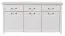 Chest of Drawers Bibaor 04 | Oak White | 3 Doors, 3 Drawers, 3 Shelves | 84 x 167 x 41 cm
