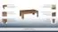 Pallini Coffee Table | Modern Stirling Oak Look | 46 x 135 x 68 cm | Space-Saving Design
