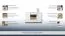 Chest of Drawers Andenne 04 | White & Walnut | 89 x 140 x 40 cm | Modern Storage Solution