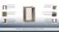 Suspended rack / Wall shelf Catamarca 17, Colour: Oak Sonoma - 45 x 30 x 23 cm (h x w x d)