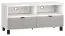 TV Base Cabinet Pantanoso 10 | White / Grey | 56 x 120 x 47 cm | Modern Storage Solution