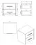 Simple Bedside Cabinet Brus 19 | 2 Drawers | Artisan Oak/Black | ABS Edge | 42 x 42 x 33 cm