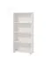 Bookcase with Four Compartments Knide 05 | White | ABS Edge Protection | 142 x 70 x 24.5 cm | Simple Design