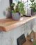 Wall Shelf Solid Acacia Wood | Tree Edge | 4 x 140 x 26 cm | Floating Design | Handmade