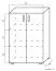 Chest of drawers Garut 18, Colour: Sonoma Oak - Measurements: 118 x 80 x 40 cm (H x W x D)